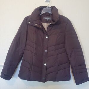Kenneth Cole Reaction Women's M Duckdown Feather Fill‎ Puffer Jacket Packable